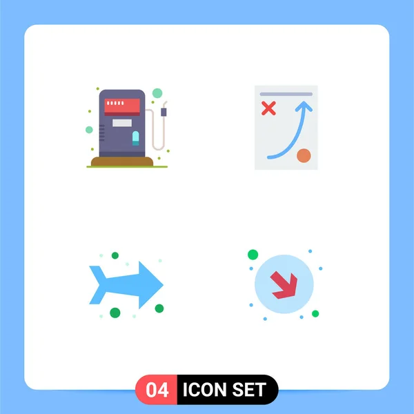 Flat Icon Konzept Für Webseiten Mobile Und Apps Kraftstoff Links — Stockvektor
