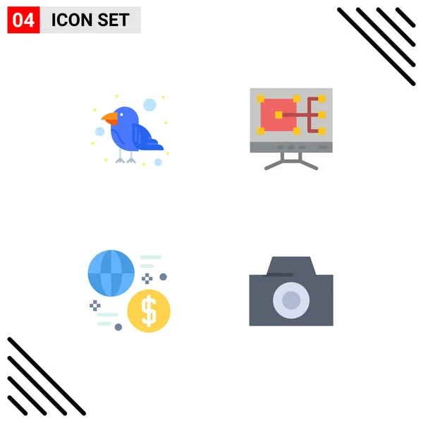 Flat Icon Concepto Para Sitios Web Móviles Aplicaciones Carnaval Global — Vector de stock