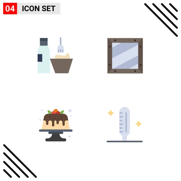 Universal Icon Symbols Group Modern Flat Icons Cosmetics Programming Makeup — Διανυσματικό Αρχείο