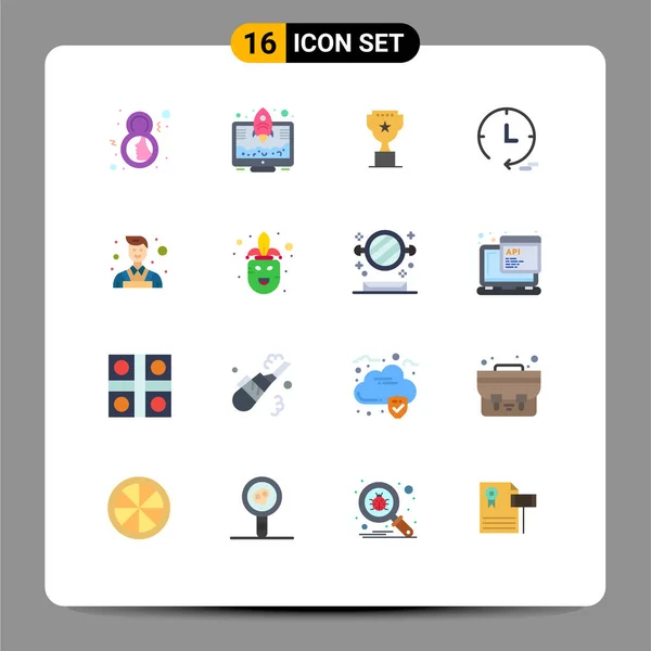 Universal Icon Symbols Group Modern Flat Colors Painter Watch Rocket — Διανυσματικό Αρχείο