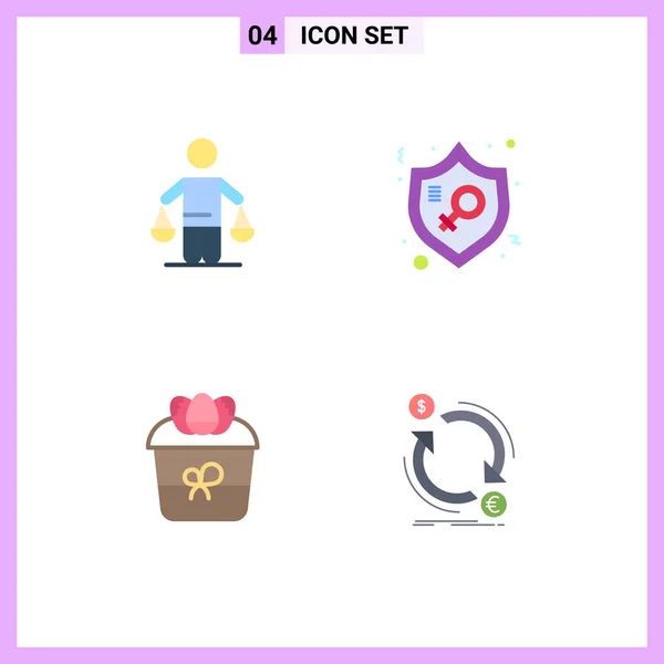 Universal Icon Symbols Group Modern Flat Icons Patent Woman Judgment —  Vetores de Stock