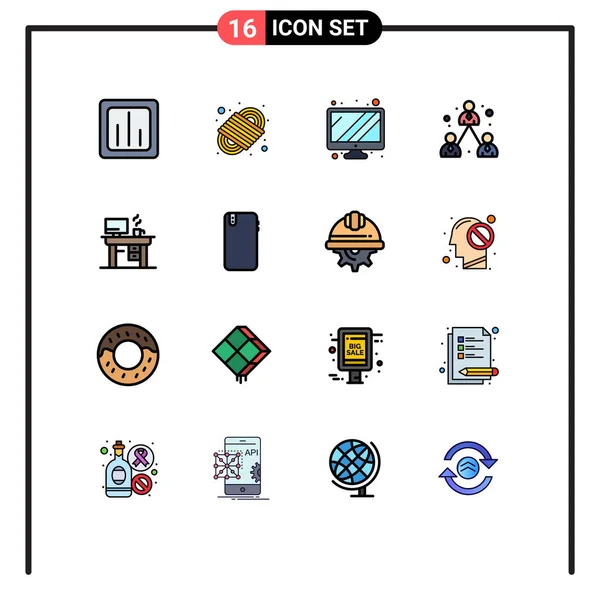 Creative Icons Современные Знаки Символы Ноутбука Современного Электронного Управленческого Бизнес — стоковый вектор
