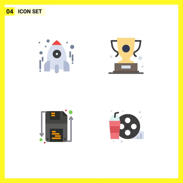 Pack Creative Flat Icons Education Winner School Award Guarder Editable — Vector de stock