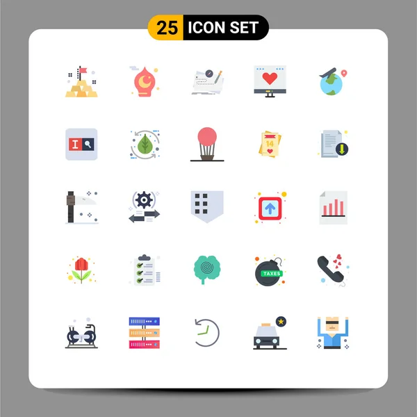Universal Icon Symbols Group Modern Flat Colors Money Game Finance — Stockvektor