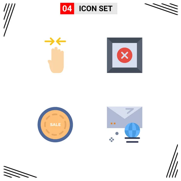 Universal Icon Symbols Group Modern Flat Icons Arrow Shop Pinch — Stockvector