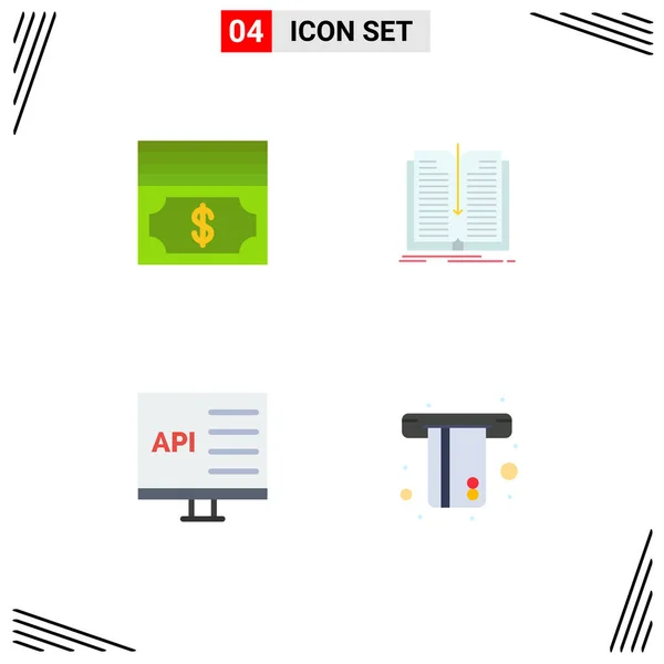 Vector Flat Icons Grid 컴퓨터 프로그램 Editable Vector Design Elements — 스톡 벡터