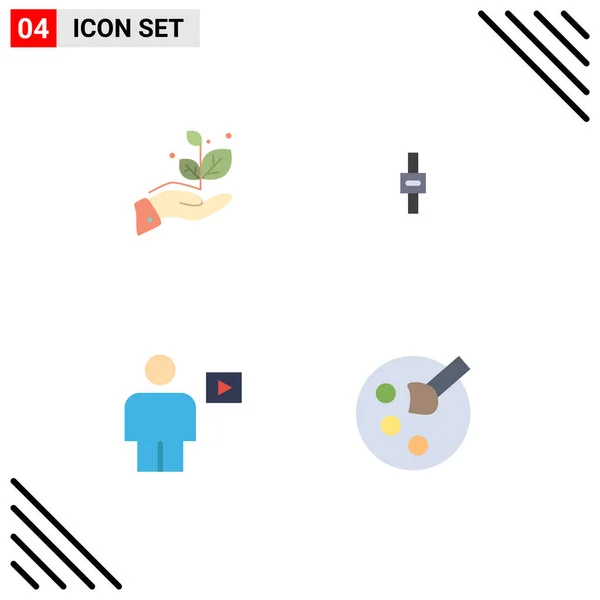 Editable Vector Line Pack Simple Flat Icons Growth Body Success — Archivo Imágenes Vectoriales