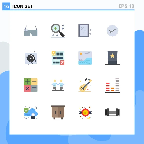 Universal Icon Symbols Group Modern Flat Colors Twitter Message Media — 스톡 벡터