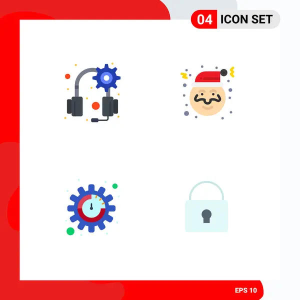 Universal Flat Icons Set Für Web Und Mobile Anwendungen Ausrüstung — Stockvektor