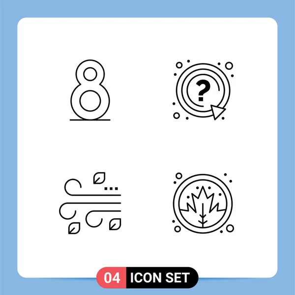 Universal Icon Symbols Group Modern Filledline Flat Colors Eight Thanks — Διανυσματικό Αρχείο