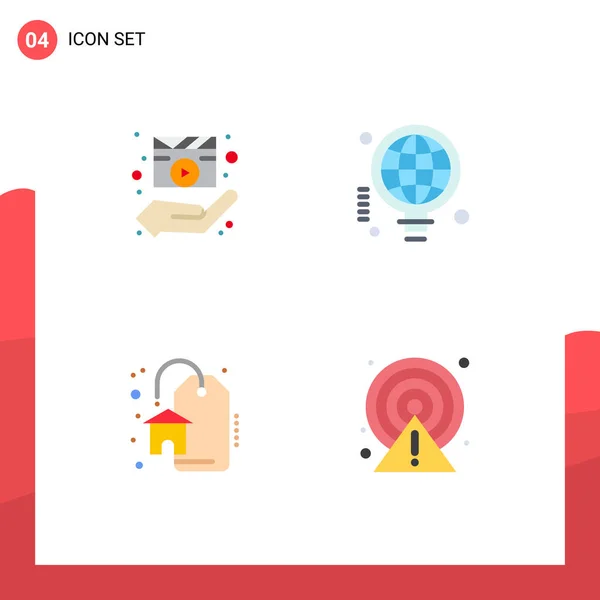 Universal Icon Symbols Group Modern Flat Icons Director Discount Media —  Vetores de Stock