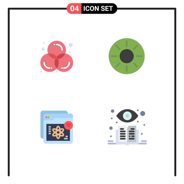 Flat Icon Concepto Para Websites Mobile Apps Arte Tropical Diseño — Archivo Imágenes Vectoriales