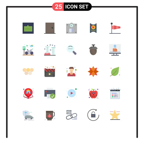 Creative Icons Modern Signs Sysymbols Air Heart Home Love Weight — Archivo Imágenes Vectoriales