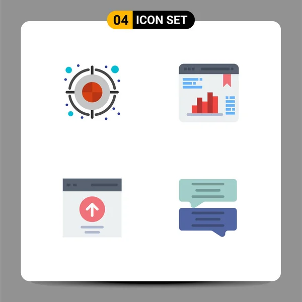 Flat Icon Koncept Pro Webové Stránky Mobilní Apps Lukostřelba Šipky — Stockový vektor