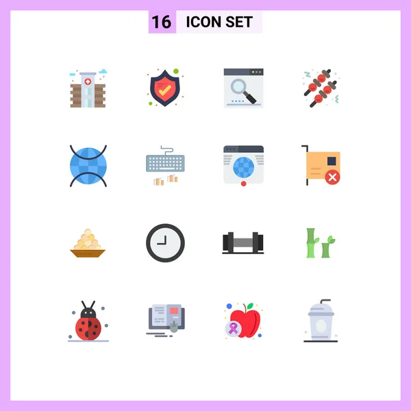 Set Modern Icons Sysymbols Signs Wifi Internet Things Optimize Internet — Vector de stock