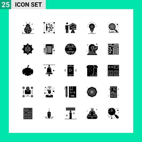 유니버설 아이콘 Universal Icon Symbols Group Modern Solid Glyphs Cube — 스톡 벡터