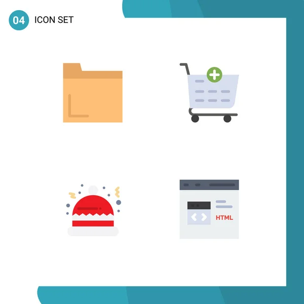 Editable Vector Line Pack Simple Flat Icons File Code Checkout — Vector de stock