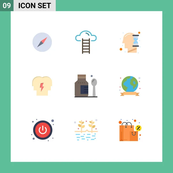 Creative Icons Modern Signs Sysymbols Medical Healthcare Mind Mind Editable — Vector de stock