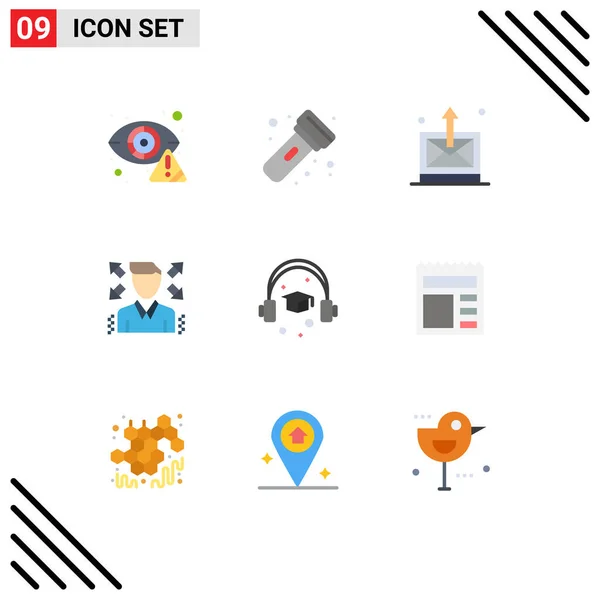 Creative Icons Σύγχρονα Σημάδια Και Σύμβολα Της Εκπαίδευσης Προφίλ Πυρσός — Διανυσματικό Αρχείο