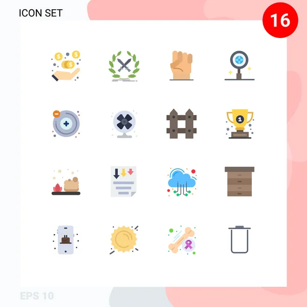 User Interface Flat Color Pack Modern Signs Symbols Chemistry World — Διανυσματικό Αρχείο