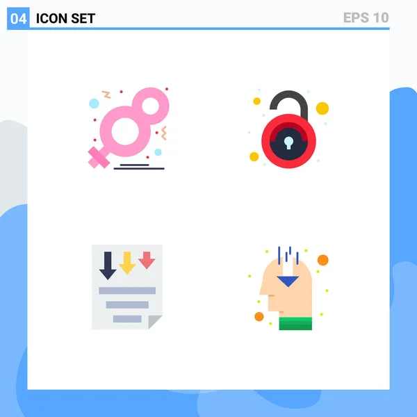 Universal Flat Icons Set Web Mobile Applications Day Data Symbol — Stock Vector