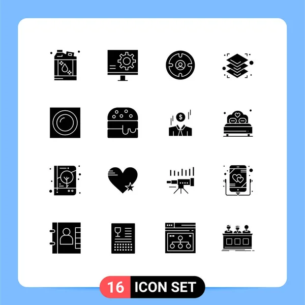 Creative Icons Modern Signs Symbols Interior Layers Fix Height Head — Stock Vector