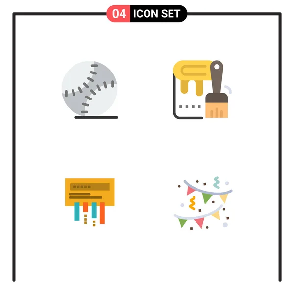 Pack Modern Flat Icons Signs Symbols Web Print Media Fathers — Stock Vector