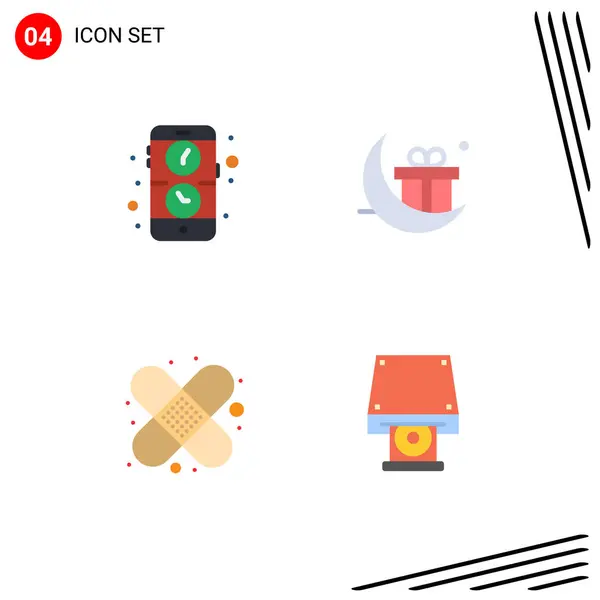 Flat Icon Concepto Para Websites Mobile Aplicaciones Vendaje Reloj Festival — Vector de stock