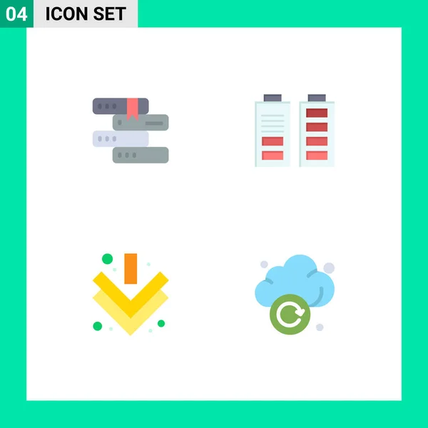 Universal Flat Icons Set Web Mobile Applications Books Study Power — Stockový vektor