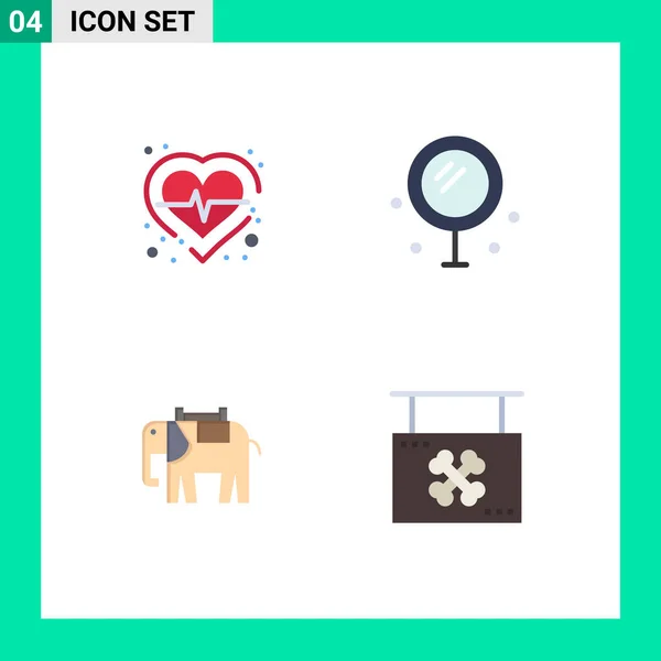 User Interface Flat Icon Pack Modern Signs Symbols Health Animal — Διανυσματικό Αρχείο
