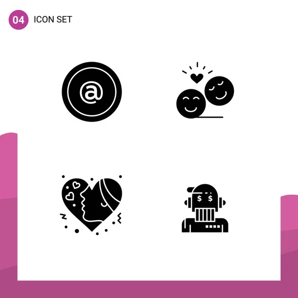 Stock Vector Icon Pack Líneas Signos Símbolos Para Dirección Emojis — Vector de stock