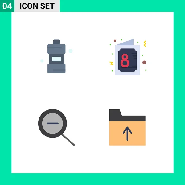 Pack Modern Flat Icons Sinais Símbolos Para Mídias Impressão Web — Vetor de Stock