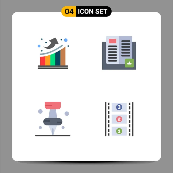 Set Modern Icons Sysymbols Signs Graph Education Knowledge Editable Vector — Vector de stock