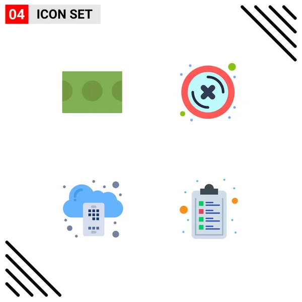 Flat Icon Pack Universal Symbols Basketball Mobile Close Button Check — 스톡 벡터