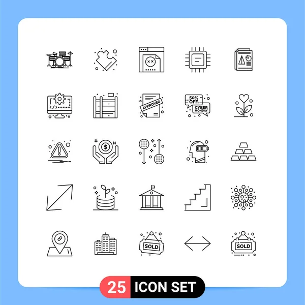 Icône Vectorielle Stock Paquet Signes Symboles Ligne Pour Carte Présentation — Image vectorielle