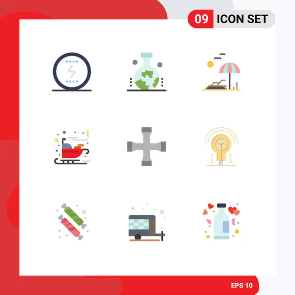 Set Modern Icons Sysymbols Signs Construction Tools Claus Study Earth — Vector de stock
