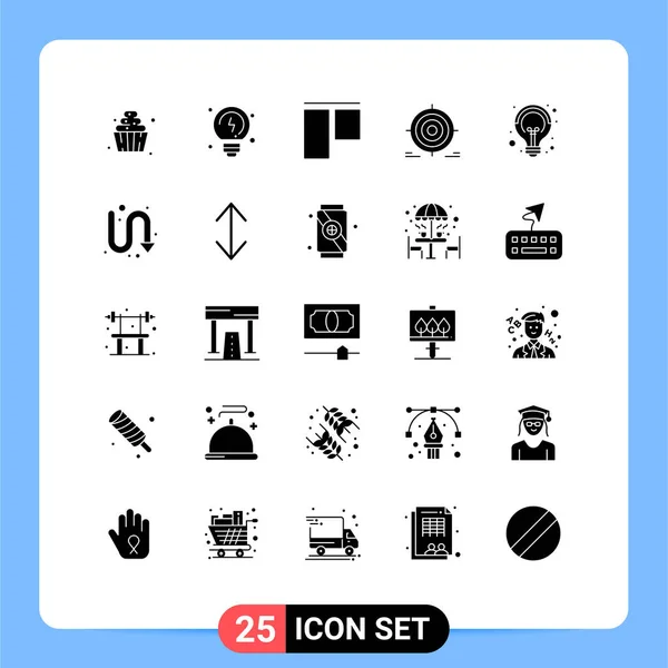Ensemble Symboles Modernes Icônes Interface Utilisateur Signes Pour Idée Les — Image vectorielle