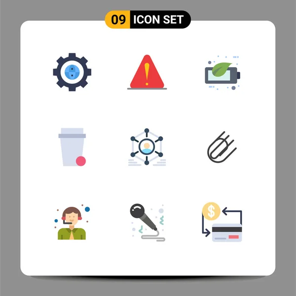 Universal Icon Symbols Group Modern Flat Colors User Cleaning Logististic — Stockový vektor