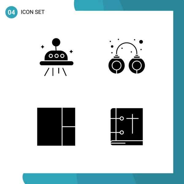 Set Moderner Symbole Symbole Zeichen Für Astronomie Bibel Verbrecher Verhaftung — Stockvektor