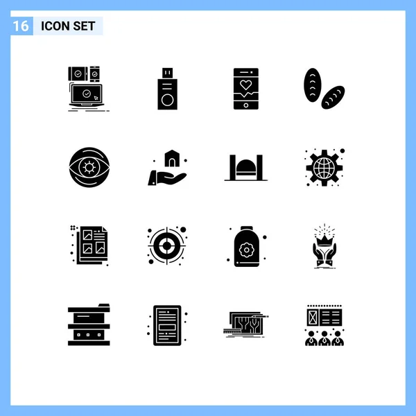 Stock Vector Icon Pack Mit Linienzeichen Und Symbolen Für Geld — Stockvektor