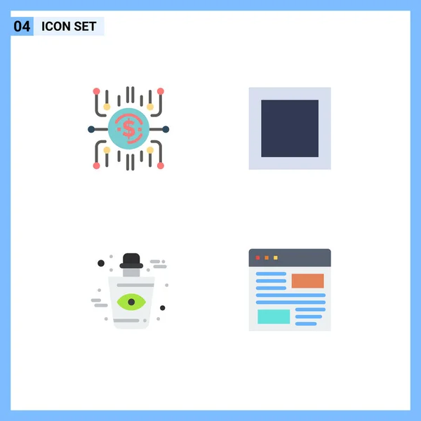 Editierbare Vector Line Pack Mit Einfachen Flachen Icons Von Crowdfund — Stockvektor