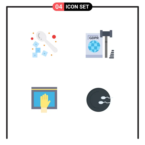 User Interface Flat Icon Pack Van Moderne Tekens Symbolen Van — Stockvector