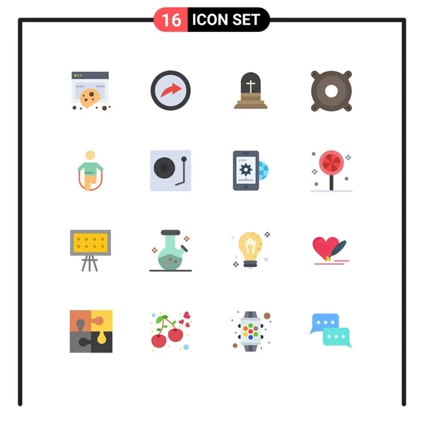 Creative Icons Modern Signs Sysymbols Jumping Activity Celebration Speaker Devices — Archivo Imágenes Vectoriales