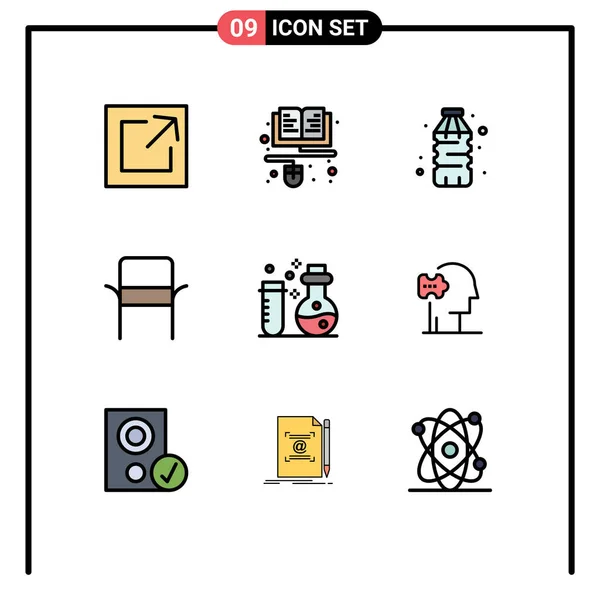 실험실 가정용 가전제품 Editable Vector Design Elements — 스톡 벡터