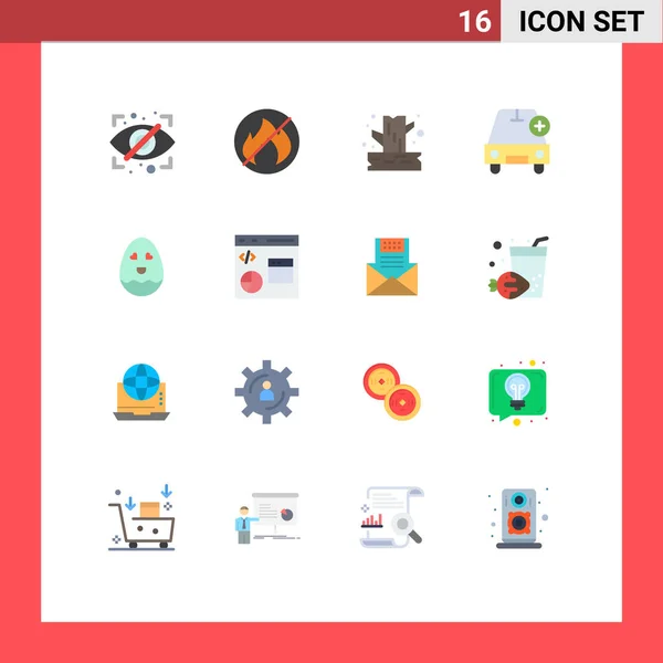 Stock Vector Icon Pack Лінійних Знаків Символів Щасливих Транспортних Засобів — стоковий вектор