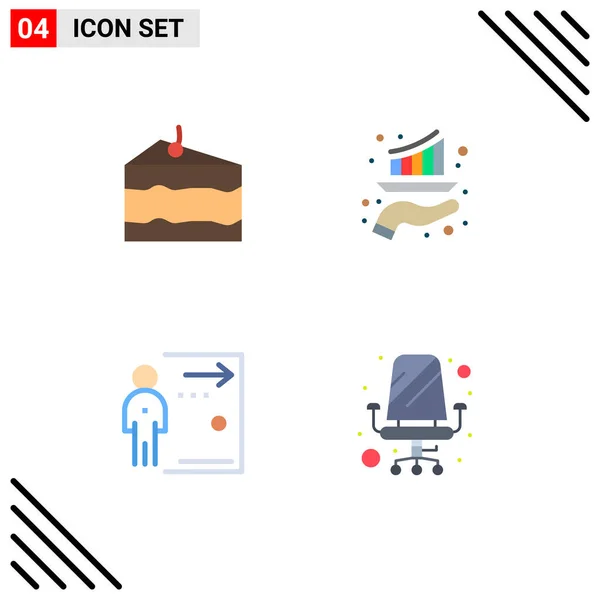 Benutzeroberfläche Flaches Icon Pack Moderner Zeichen Und Symbole Für Käse — Stockvektor
