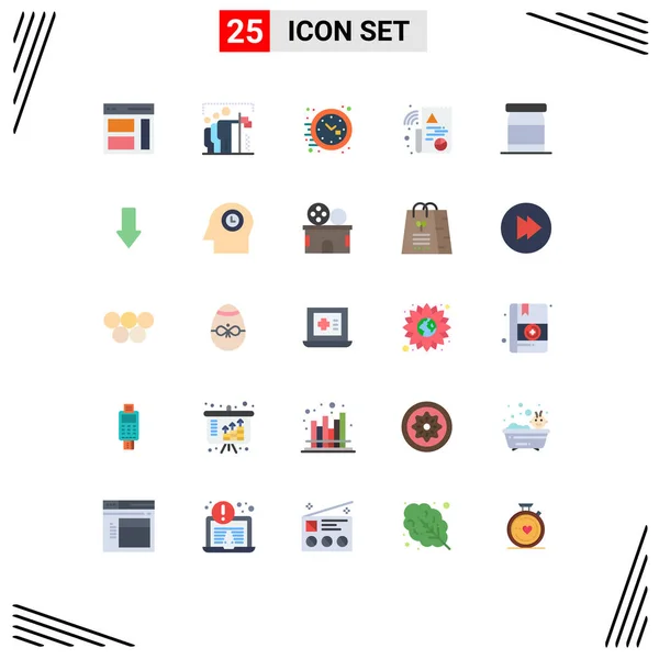 Set Modern Icons Sysymbols Signs Baby Graph Group Digital Time — Vector de stock