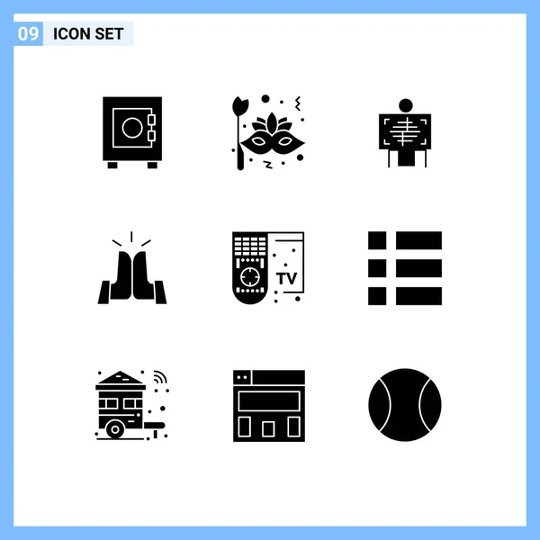 Creative Icons Moderne Zeichen Und Symbole Der Kontrolle High Xray — Stockvektor