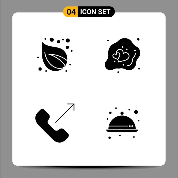 Creative Icons Modern Signs Symbols Camp Call Tree Egg Mobile — Stock Vector