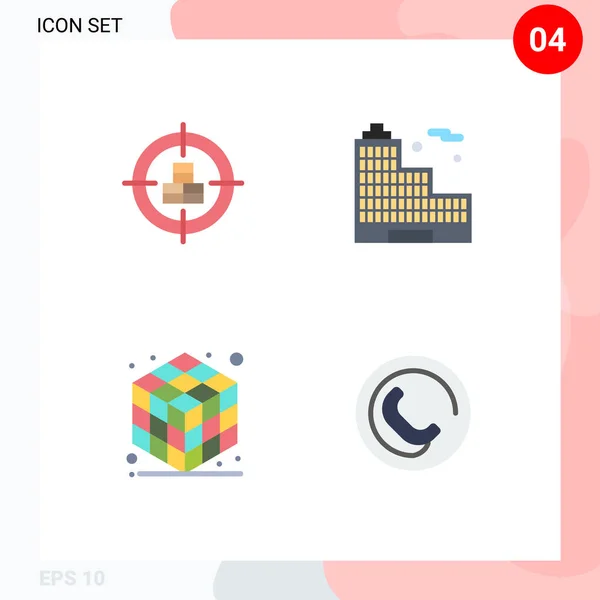 Universal Flat Icons Set Web Mobile Applications Vásárolni Szerkentyű Cél — Stock Vector